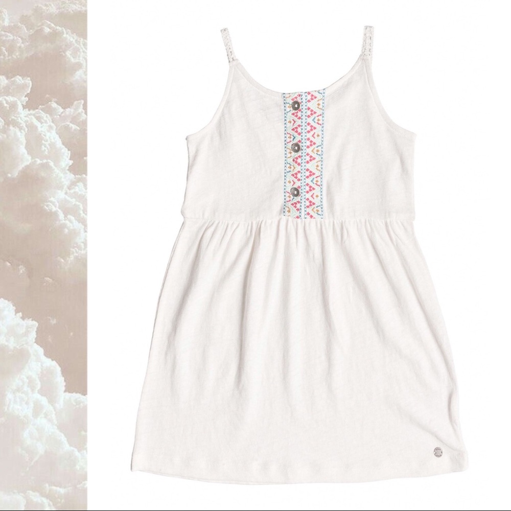 🌕 SOLD. 🥥 Roxy Reach-Up Above Embroidered Dress